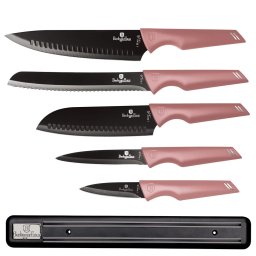 BERLINGER HAUS BH/2700 I-Rose Collection set cuțite magnetic cu cuier 6buc