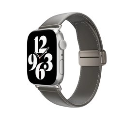 SWITCHEASY Apple Watch Piele curea de ceas S4-S9 38/40/41mm gri