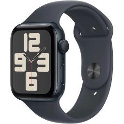APPLE Watch SE2 v3 GPS 44mm Midnight Black aluminiu toc - curea sport M/L negru