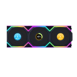 LIAN LI UNI FAN SL Wireless LCD 120 negru 3 bucăţi