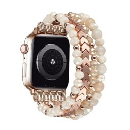 MYBANDZ Apple Watch sidefat metal curea de ceas 42/44/45/49 mm roz auriu