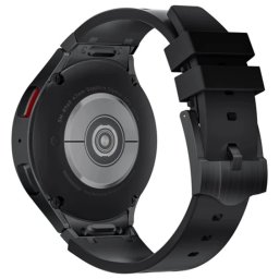 MYBANDZ Element silicon curea de ceas Samsung Galaxy Watch 4-5-6 20mm negru-negru