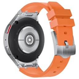 MYBANDZ Element silicon curea de ceas Samsung Galaxy Watch 4-5-6 20mm portocaliu-negru