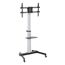 SBOX FS-444 Mobil podea TV stand 37"-86" argint-negru