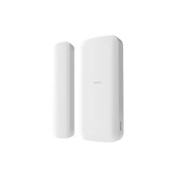 Contact magnetic wireless AXPRO Hikvision DS-PDMCS-EG2-WE, frecventa operare: 868 MHz, transmisie: Tri-X Wireless, criptare: AES-128, distanta comunicare: 1200 m in camp deschis, metoda de detectie: deschidere contact, SSI(Signal Strength Indicators), En