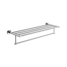Suport de perete pentru prosoape Aqualine SAMBA 21x62,5 cm crom lucios