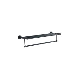 Suport de perete pentru prosoape Aqualine SAMBA 21x62,5 cm negru