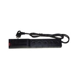 Prelungitor Atrack 19'' Panel 5x220V ACAR A-504, 5m power cable Black