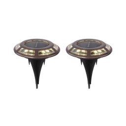 SET 2x corp de iluminat LED solar SOLAR LED/0,72W/3V 3200K IP44 Globo 36415-2