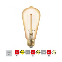 Bec LED dimabil Eglo 12863 VINTAGE ST64 E27/4W/230V 2200K