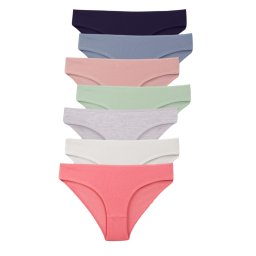 Chiloti clasici dama, Bella Basics, set 7 perechi (Marime chilot: 3XL)