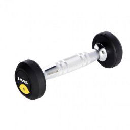 Gantera cauciucata cu greutate fixa HMS HG PRO 1kg