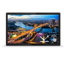 Monitor IPS LED Philips 21.5" 222B1TFL/00, Full HD (1920 x 1080), VGA, DVI, HDMi, DisplayPort, Touchscreen, 75 Hz (Negru)