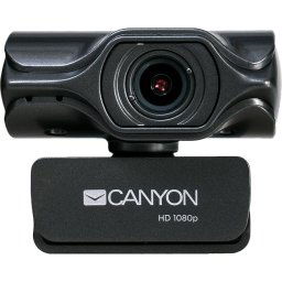 Web camera Canyon CNS-CWC6N, ultra full HD, 3.2 Megapixeli, trepied, USB2.0, cablu 2m, Gri