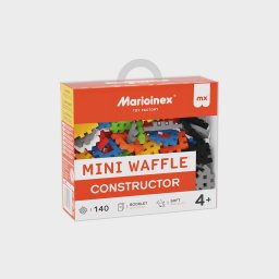 Set de construit cu blocuri, Marioinex Mini Waffle, 140 piese