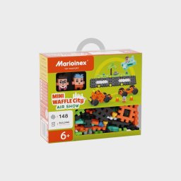 Set de construit cu blocuri, Marioinex Mini Waffle, Orasul: Air Show, 148 piese