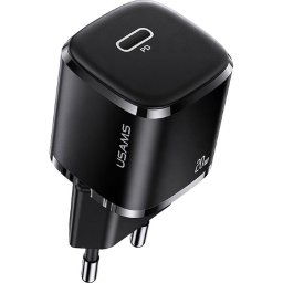 Incarcator retea Usams T36 Mini USB, 1 X USB Tip-C, 20W, Power Delivery, Negru