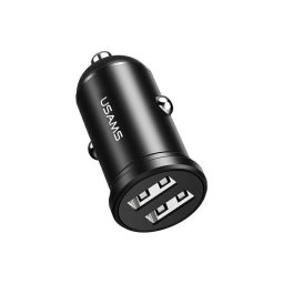 Incarcator Auto Usams 2xUSB 2,4A , Negru