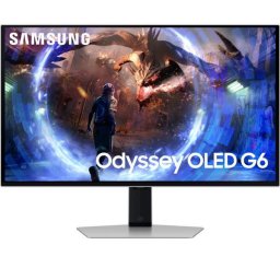 Monitor Gaming OLED Samsung 27" LS27DG602SUXEN, QHD (2560 x 1440), HDMI, Displayport, Pivot, 360 Hz, 0.03 ms, Argintiu