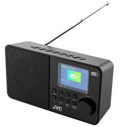 Radio portabil JVC RA-E611B-DAB, alarma, 30 posturi, negru, 210x80x120mm