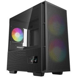 Carcasa DeepCool CH360 DIGITAL, Mid-Tower, fara sursa, ATX, Negru
