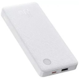 Baterie externa Baseus Airpow Lite, 10000mAh, 15W, 1 x USB, 2 x USB Type-C, total 3A , Alb