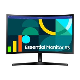 Monitor VA LED Samsung 24" LS24D366GAUXEN, Full HD (1920 x 1080), VGA, HDMI, Ecran curbat, 100 Hz, 4 ms, Negru