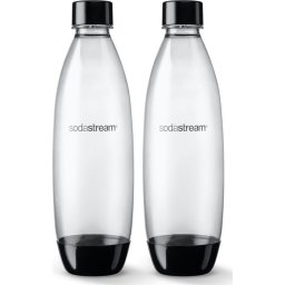 Set 2 sticle Sodastream Fuse Black 2 x 1 l, Transparent