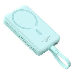 Acumulator extern Baseus Magnetic Mini Wireless, 10000mAh 30W, Incarcare rapida, USB-C, Albastru Deschis