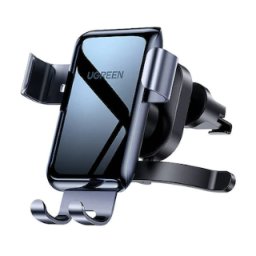 Suport auto, UGREEN 30401, Prindere ventilatie, Negru/Gri, Universal, Diagonale suportate 4.7-7″