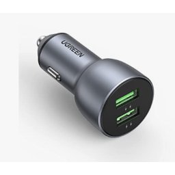 Incarcator auto rapid Ugreen 2x USB 36W incarcare rapida SCP FCP AFC gri (CD213 10144)