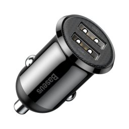 Incarcator auto Baseus Pro 2x USB 4.8A, negru