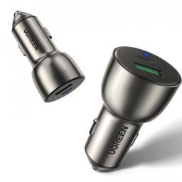 Incarcator Auto 2xUSB-A, QC 3.0, 42.5W - Ugreen (60980) - Dark Blue