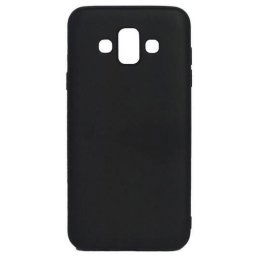 Husa Spacer pentru Samsung J7 DUOS 2018, grosime 1 mm, material flexibil TPU, ColorFull Matt Ultra, Negru