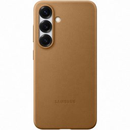 Husa de protectie Samsung Kindsuit Leather Case pentru Galaxy S25, Auriu