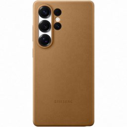 Husa de protectie Samsung Kindsuit Leather Case pentru Galaxy S25 Ultra, Auriu