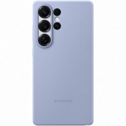 Husa de protectie Samsung Silicone Case pentru Galaxy S25 Ultra, Albastru deschis