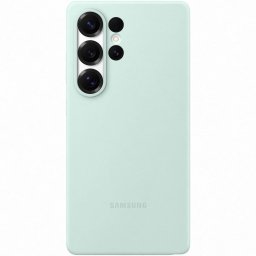 Husa de protectie Samsung Silicone Case pentru Galaxy S25 Ultra, Verde Mint