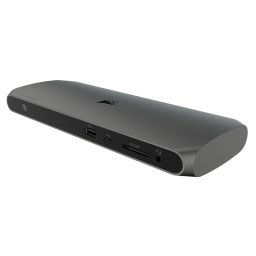 Statie de andocare Corsair CU-9000006-EU, USB Type-C, USB 3.2 gen 1 x 3 , USB Type-C x 2, Gri