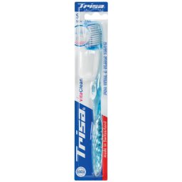 Periute de dinti clasice Periuta de dinti Trisa Vita Clean Sensitive, cu capac de protectie cadou