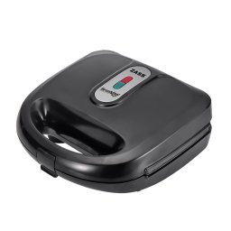 Sandwich maker ZSM 03, putere 750W, placi grill teflonate detasabile, indicator LED, picioruse antialnuecare, culoare Negru