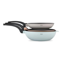 Tigai si seturi Set 3 tigai antiaderente din aluminiu turnat sub presiune Bochum ZG-ACS 03, design cu maner stivuibil, Pastel