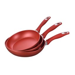 Tigai si seturi Set tigai antiaderente din aluminiu turnat sub presiune Zass Gourmet ZG-ZCS 06, Rosu