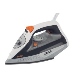 Fier de calcat A 19, 2200W, Jet de abur 120 g/min, talpa ceramica, rezervor apa 470 ml, termostat reglabil, Alb/Gri
