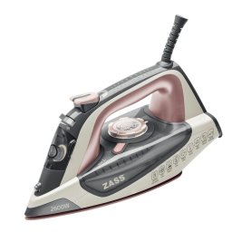 Fier de calcat A 21, 2600w, Jet de abur 150 g/min, talpa ceramica, rezervor apa 380 ml, termostat reglabil, Negru