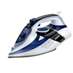Fier de calcat A 22, 2800W, Jet de abur 180 g/min, talpa ceramica, rezervor apa 450 ml, termostat reglabil, Alb/Albastru
