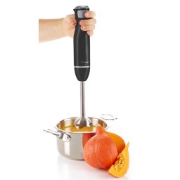 Blender de mana Trisa Diners Edition 6710.4210 600 W, Tija Inox, Maner ergonomic, Negru