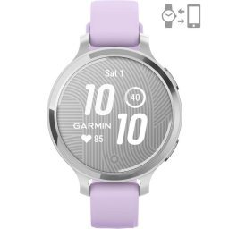 Smartwatch Lily 2 Active Silver with Purple Jasmine Silicone Band