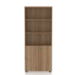 DULAP BIBLIOTECA STANDARD 80X40X192CM PAL 2USI 3POL STEJAR