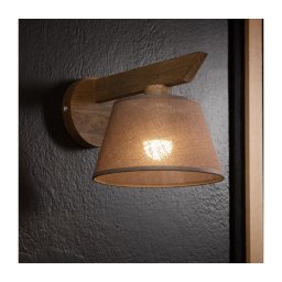 Aplică LED Brilagi ANTHONY 1xE14/40W/230V stejar nuc/maro